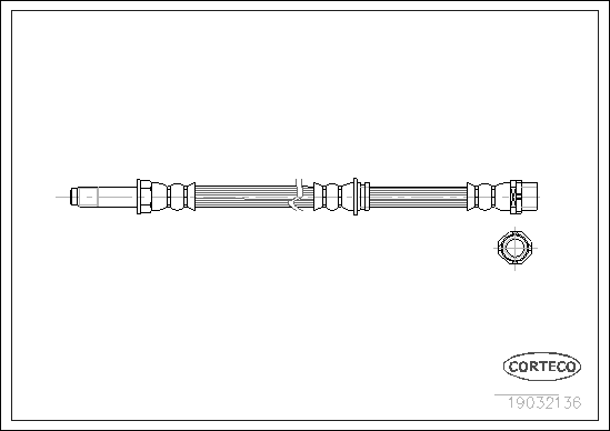 CORTECO 19032136 Flessibile del freno-Flessibile del freno-Ricambi Euro