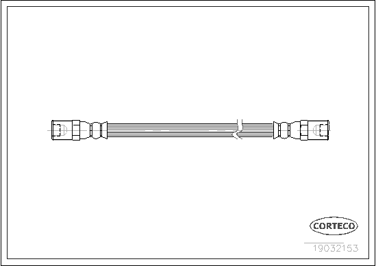 CORTECO 19032153 Flessibile del freno-Flessibile del freno-Ricambi Euro