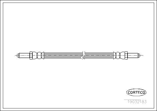 CORTECO 19032183 Flessibile del freno