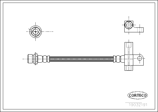 CORTECO 19032191 Flessibile del freno-Flessibile del freno-Ricambi Euro