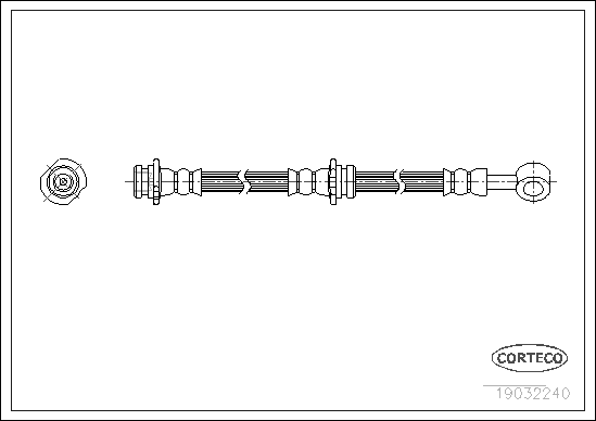 CORTECO 19032240 Flessibile del freno