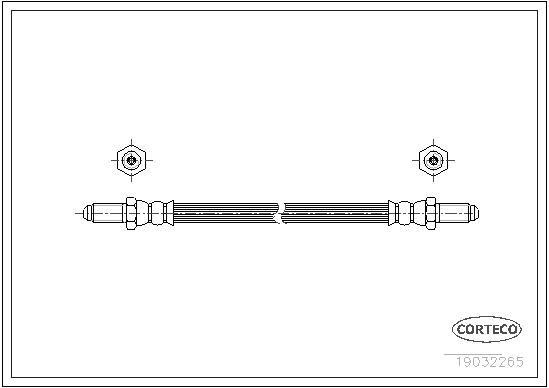 CORTECO 19032265 Flessibile del freno