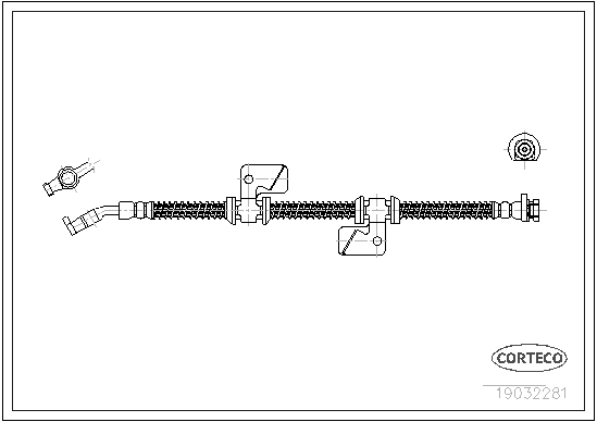 CORTECO 19032281 Flessibile del freno-Flessibile del freno-Ricambi Euro