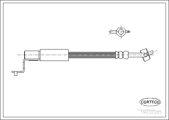 CORTECO 19032285 Flessibile del freno-Flessibile del freno-Ricambi Euro