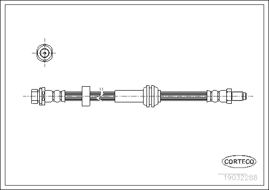 CORTECO 19032288 Flessibile del freno