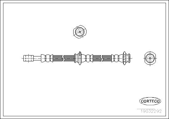 CORTECO 19032292 Flessibile del freno-Flessibile del freno-Ricambi Euro