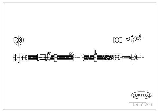 CORTECO 19032293 Flessibile del freno-Flessibile del freno-Ricambi Euro