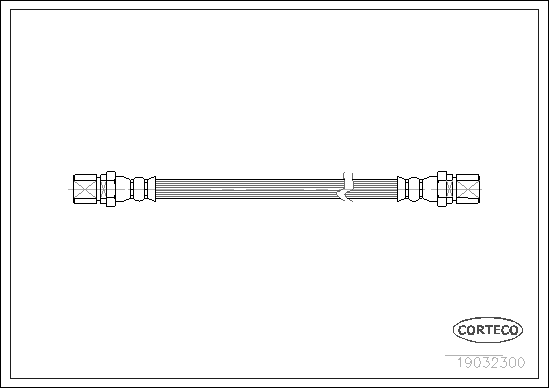 CORTECO 19032300 Flessibile del freno-Flessibile del freno-Ricambi Euro