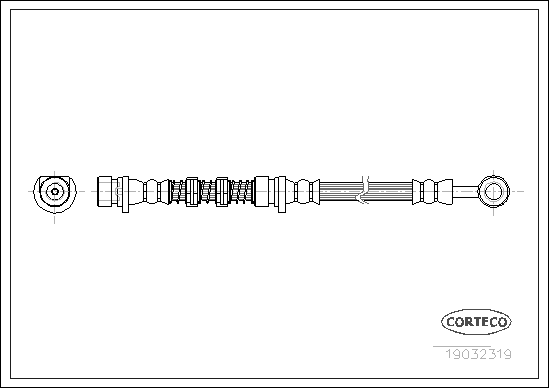 CORTECO 19032319 Flessibile del freno