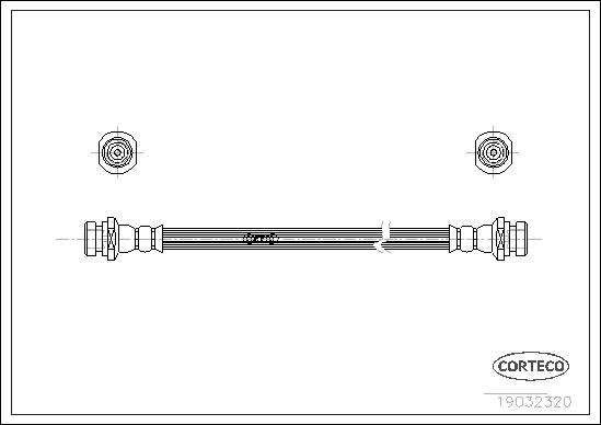 CORTECO 19032320 Flessibile del freno-Flessibile del freno-Ricambi Euro