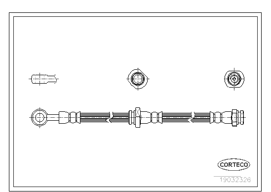 CORTECO 19032326 Flessibile del freno