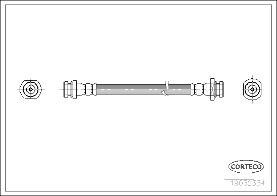 CORTECO 19032334 Flessibile del freno-Flessibile del freno-Ricambi Euro