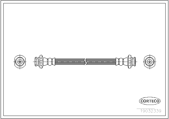 CORTECO 19032339 Flessibile del freno-Flessibile del freno-Ricambi Euro