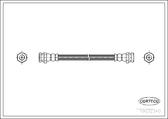 CORTECO 19032340 Flessibile del freno-Flessibile del freno-Ricambi Euro