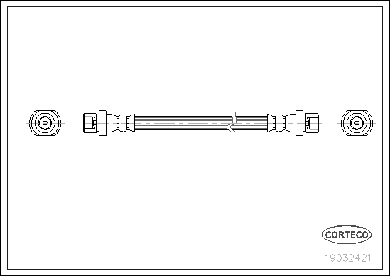 CORTECO 19032421 Flessibile del freno