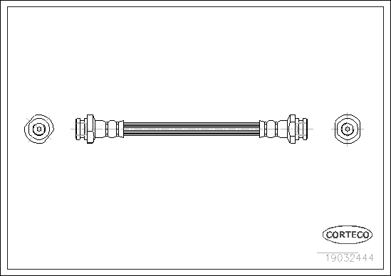 CORTECO 19032444 Flessibile del freno