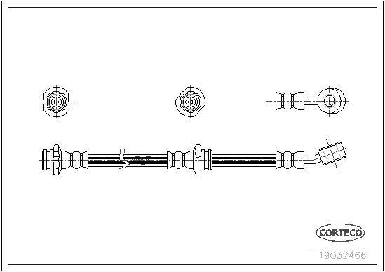 CORTECO 19032466 Flessibile del freno