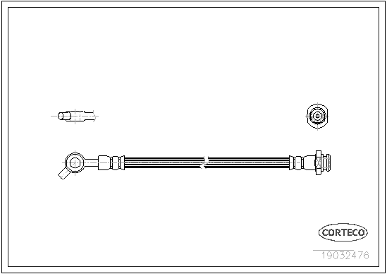 CORTECO 19032476 Flessibile del freno