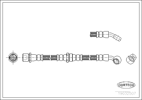 CORTECO 19032507 Flessibile del freno-Flessibile del freno-Ricambi Euro