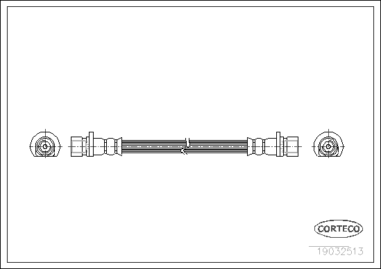 CORTECO 19032513 Flessibile del freno-Flessibile del freno-Ricambi Euro