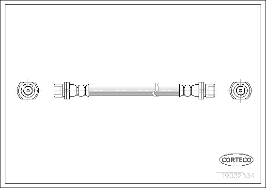 CORTECO 19032534 Flessibile del freno