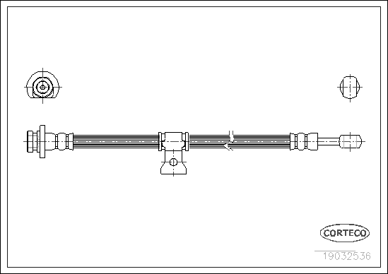 CORTECO 19032536 Flessibile del freno-Flessibile del freno-Ricambi Euro