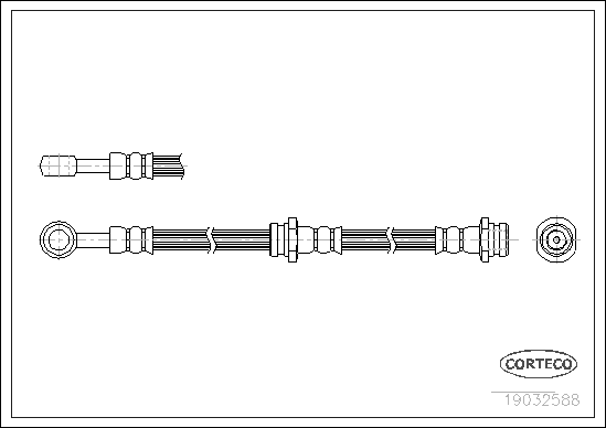 CORTECO 19032588 Flessibile del freno-Flessibile del freno-Ricambi Euro