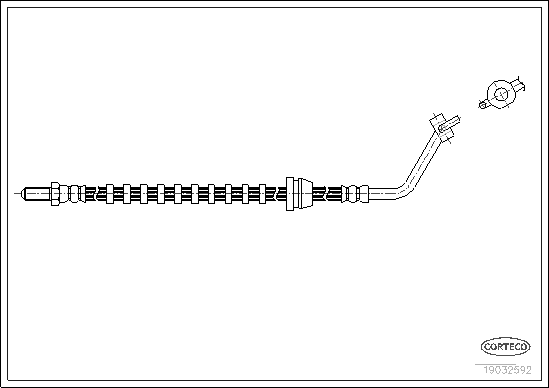 CORTECO 19032592 Flessibile del freno-Flessibile del freno-Ricambi Euro