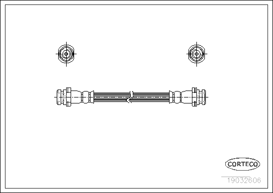 CORTECO 19032606 Flessibile del freno