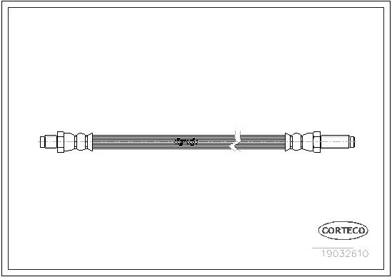 CORTECO 19032610 Flessibile del freno-Flessibile del freno-Ricambi Euro