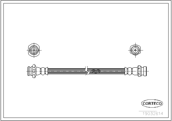 CORTECO 19032614 Flessibile del freno