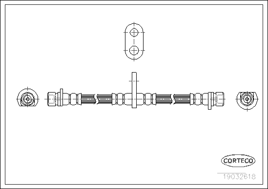 CORTECO 19032618 Flessibile del freno-Flessibile del freno-Ricambi Euro