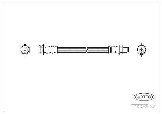 CORTECO 19032622 Flessibile del freno-Flessibile del freno-Ricambi Euro