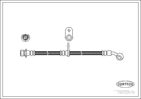 CORTECO 19032676 Flessibile del freno-Flessibile del freno-Ricambi Euro