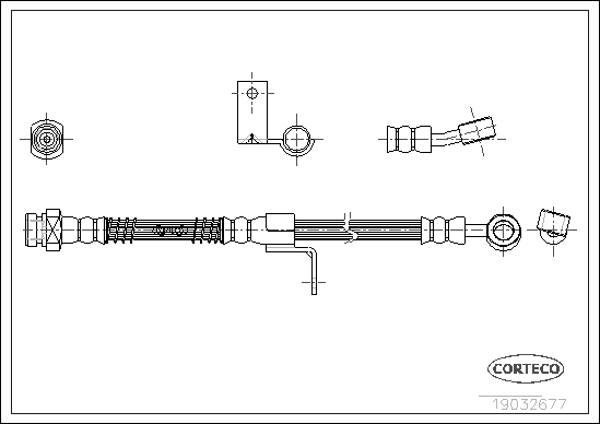 CORTECO 19032677 Flessibile del freno