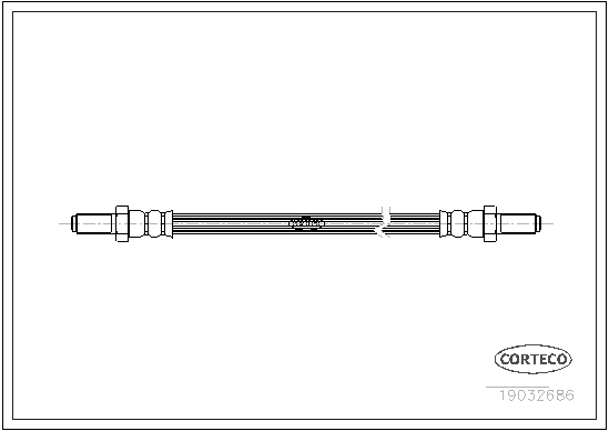 CORTECO 19032686 Flessibile del freno-Flessibile del freno-Ricambi Euro