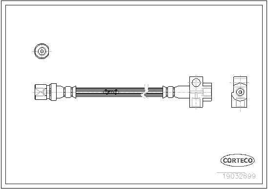 CORTECO 19032699 Flessibile del freno-Flessibile del freno-Ricambi Euro