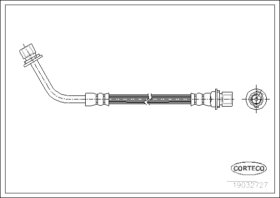 CORTECO 19032727 Flessibile del freno