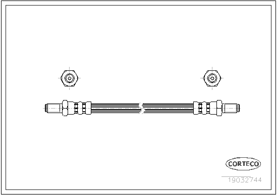 CORTECO 19032744 Flessibile del freno-Flessibile del freno-Ricambi Euro