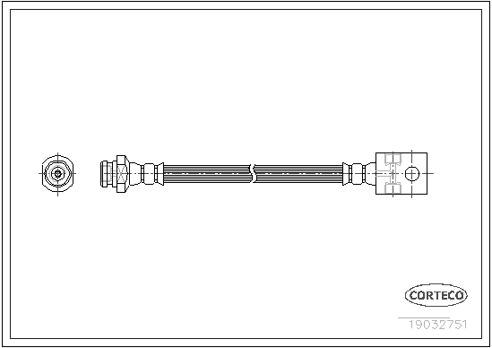 CORTECO 19032751 Flessibile del freno-Flessibile del freno-Ricambi Euro