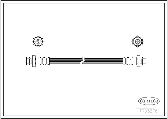 CORTECO 19032761 Flessibile del freno