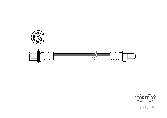 CORTECO 19032764 Flessibile del freno