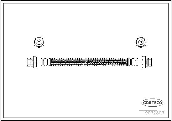 CORTECO 19032803 Flessibile del freno-Flessibile del freno-Ricambi Euro