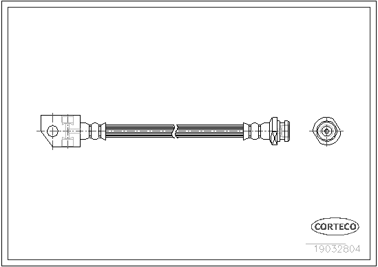 CORTECO 19032804 Flessibile del freno