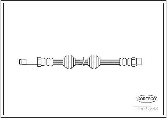 CORTECO 19032848 Flessibile del freno-Flessibile del freno-Ricambi Euro