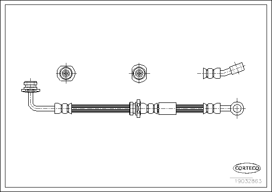 CORTECO 19032863 Flessibile del freno