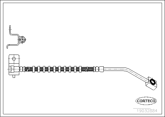 CORTECO 19032884 Flessibile del freno