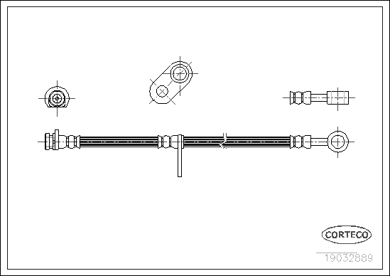 CORTECO 19032889 Flessibile del freno