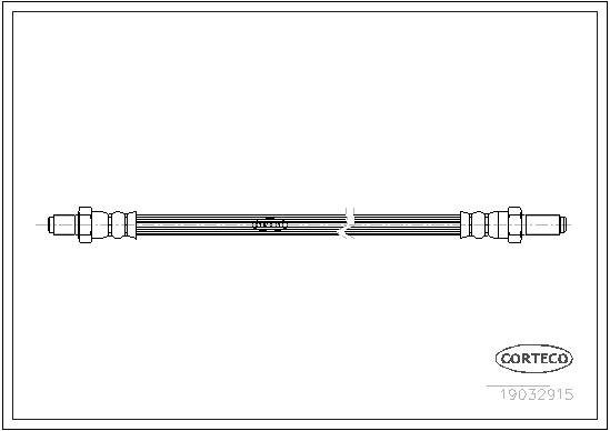 CORTECO 19032915 Flessibile del freno-Flessibile del freno-Ricambi Euro