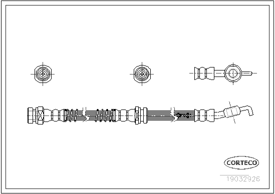 CORTECO 19032926 Flessibile del freno